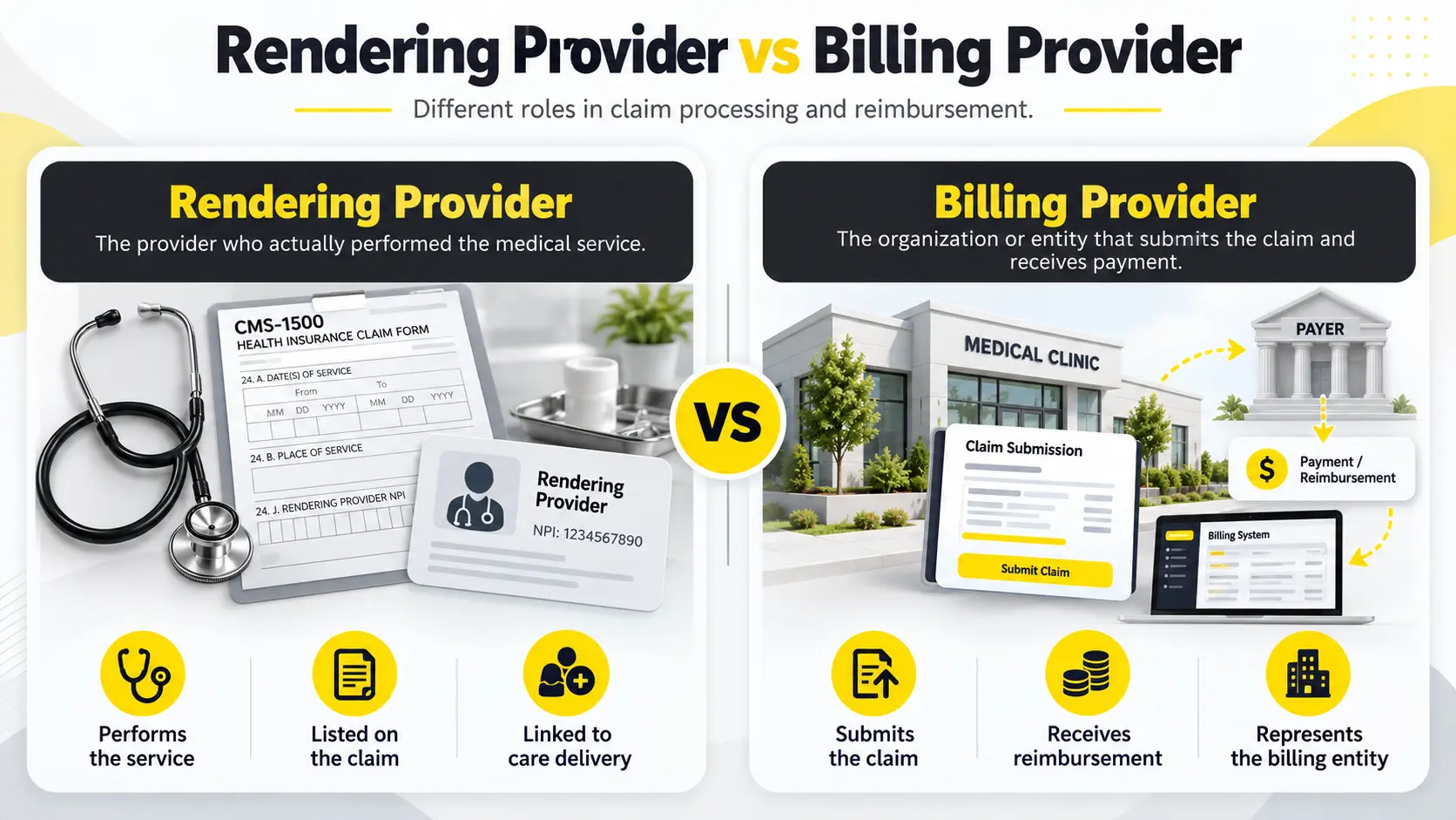 rendering provider vs billing provider